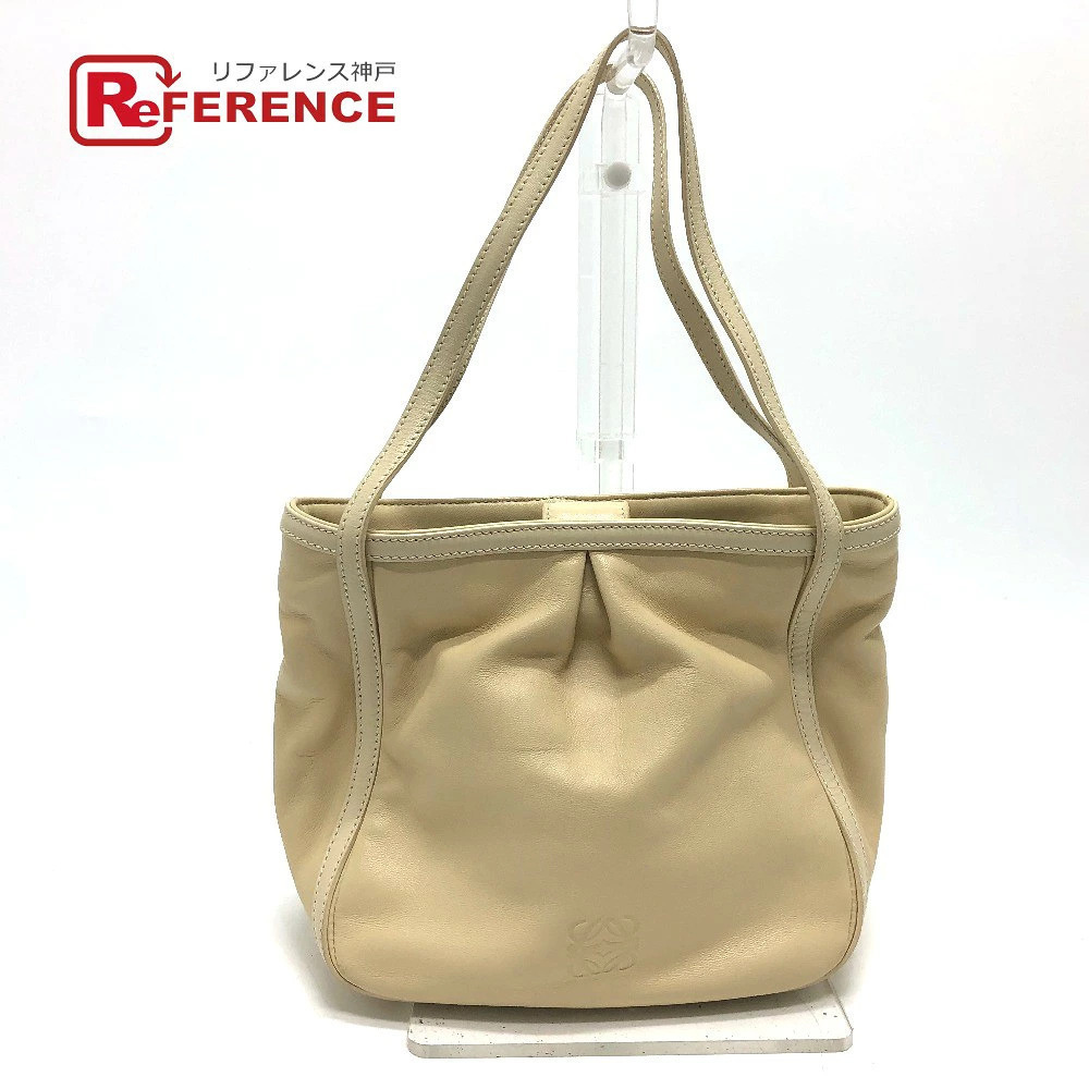 Loewe bag shoulder nappa leather beige